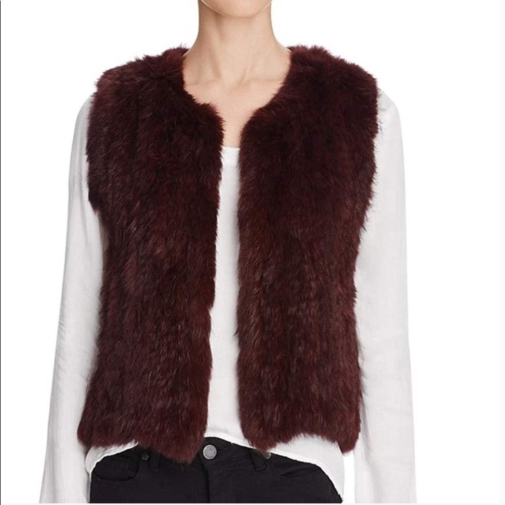 525 America genuine rabbit fur vest